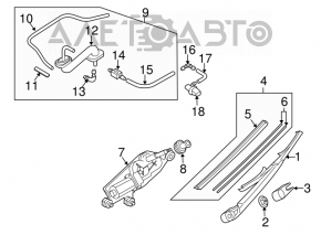 Matura trapezoidală cu motor spate Mazda CX-7 06-09