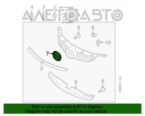 Эмблема решетки радиатора grill Mazda CX-7 06-09