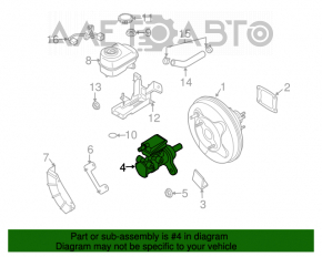 Cilindrul principal de frână cu rezervor Mazda CX-7 06-09