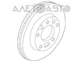 Диск тормозной передний правый Mazda CX-7 06-09