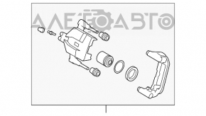 Суппорт задний правый Mazda CX-7 06-09