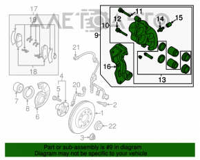 Суппорт передний левый Mazda CX-7 06-09