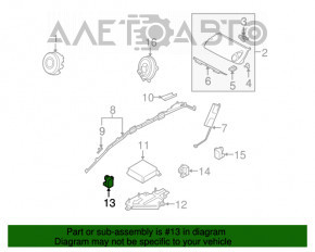 Senzor airbag dreapta fata Mazda CX-7 06-09