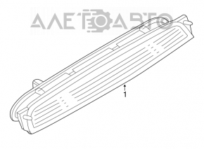 Lampa de stop din spoilerul din spate al Mazda CX-7 06-09 are zgârieturi.