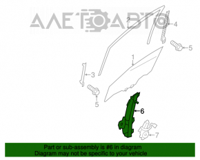 Geam electric cu motor fata stanga Nissan Leaf 18-