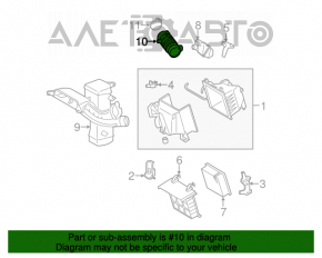 Conductă de aer cu rezonator pentru Lexus RX350 10-15