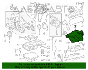 Коллектор впускной Lexus RX350 10-15