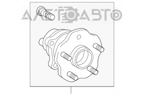 Rulment roată spate stânga Toyota Highlander 14-19 AWD nou OEM original