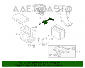 Suportul superior al bateriei Mazda3 2.3 03-08