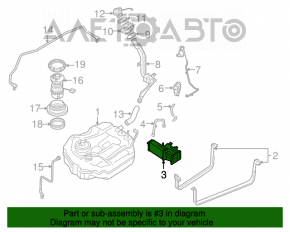 Canistra cu absorbant de cărbune Mazda3 2.3 03-08