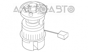 Топливный насос бензонасос Mazda3 2.3 03-08