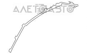 Airbagul cortinei laterale stânga pentru Mazda3 03-08 HB tip 1, cartuș pirotehnic ruginit.