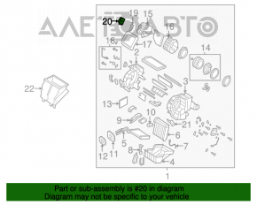 Actuator motor pentru ventilatorul de încălzire Mazda3 03-08.