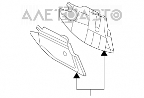 Capacul lateral al consolei centrale dreapta Mazda3 03-08