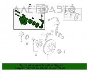 Suportul din față dreapta pentru Mazda3 2.3 03-08