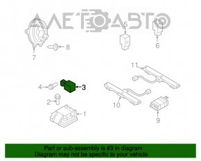 Senzor airbag dreapta fata Mazda3 2.3 03-08