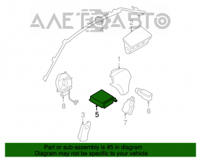 Modulul airbag SRS computer pentru airbag-urile de siguranță Mazda3 03-08 HB