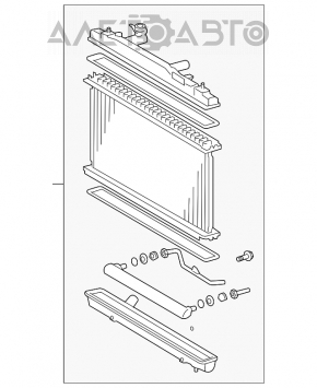 Radiator de răcire apă Toyota Avalon 05-12