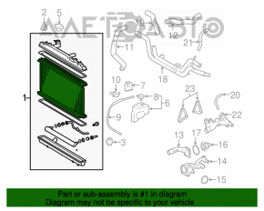 Radiator de răcire apă Toyota Avalon 05-12