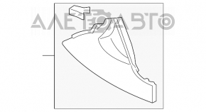 Capacul lateral al consolei centrale stânga Toyota Camry v40 gri