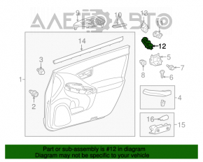 Controlul geamului electric din față, stânga, Toyota Prius 30 10-15 auto