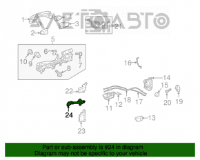 Limitatorul ușii din față stânga Toyota Prius 30 10-15