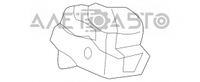 Controlul geamului electric din spate dreapta Toyota Prius 30 10-15 negru, automat, cu capac negru.