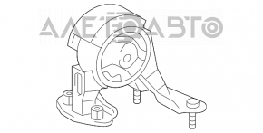 Подушка двигателя задняя Toyota Prius 30 10-15