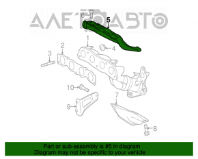 Protecția colectorului de eșapament pentru Toyota Prius 30 10-15