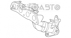 Colector de evacuare pentru Toyota Prius V 12-17