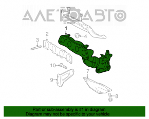 Colector de evacuare pentru Toyota Prius V 12-17