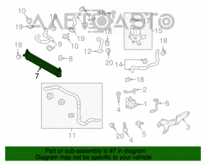 Radiatorul de răcire a invertorului Toyota Prius 30 10-15 nou TW neoriginal.