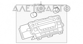 Радио, Магнитофон, Панель Toyota Prius 30 10-12 дорест JBL потёрт, затёрта кнопка