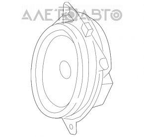 Difuzor ușă față dreapta Toyota Prius V 12-17