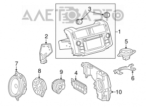 Difuzor panou frontal stânga Toyota Prius 30 10-15