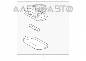 Plafonul de iluminare al pasagerilor Toyota Prius 30 10-15