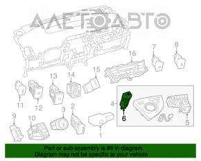 Toyota Prius 30 10-15 buton parcare sters