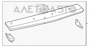 Spoilerul portbagajului Toyota Prius 30 10-15