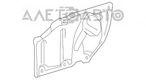 Protecție motor stânga laterală pentru Lexus CT200h 11-17, nou, neoriginal.