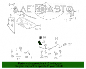 Замок капота Toyota Prius 30 10-15 OEM