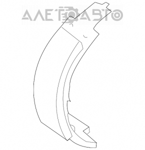 Plăcuțele de frână de mână spate stânga pentru Lexus ES350 07-12.