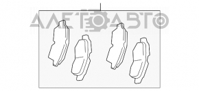 Plăcuțe de frână față pentru Lexus ES350 07-12