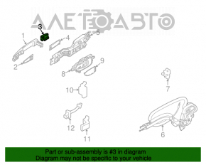 Capacul mânerului exterior dreapta față Nissan Murano z51 09-14 crom