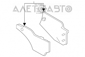 Capacul consolei lateral dreapta inferioară Nissan Leaf 11-12