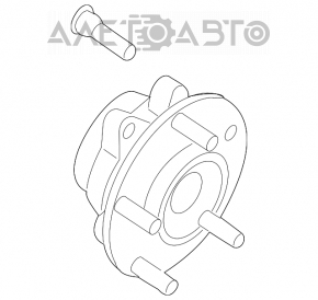 Rulment roată față dreapta Nissan Leaf 11-17 tip 1 nou aftermarket GMB