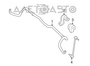 Bara stabilizatoare față dreapta Nissan Leaf 11-12