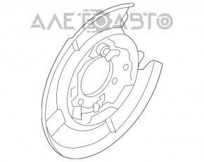 Capac de protecție spate dreapta Nissan Leaf 11-17