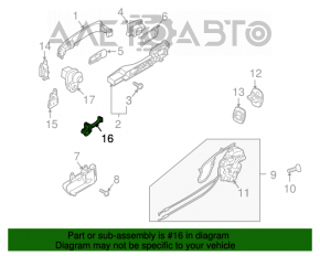 Limitatorul ușii din spate dreapta pentru Infiniti FX35 FX45 03-08