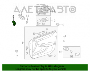 Memorie scaun panou frontal stânga Lexus ES300 ES330