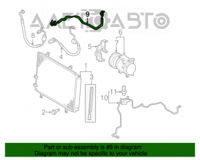 Compresorul de aer condiționat al încălzitorului pentru a doua generație de Lexus ES350 07-12.